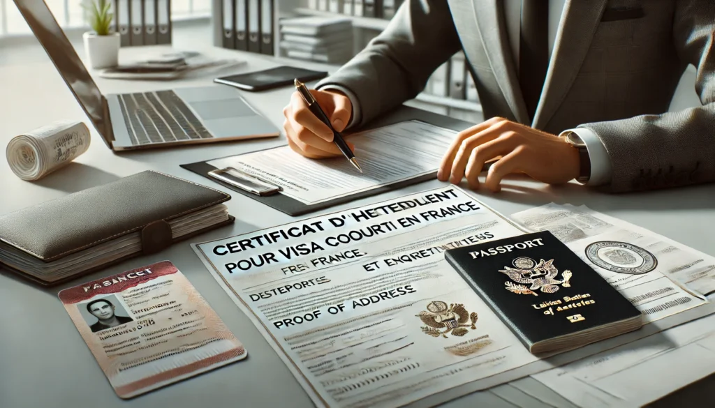 Certificat d'Hébergement pour Visa Court Séjour en France : Démarches et Exigences