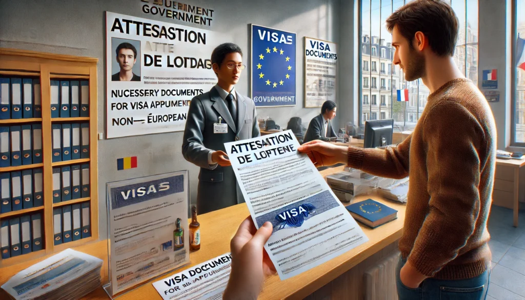 Demande de visa pour étrangers non européens